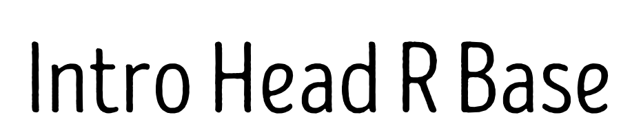 Intro Head R Base Schrift Herunterladen Kostenlos